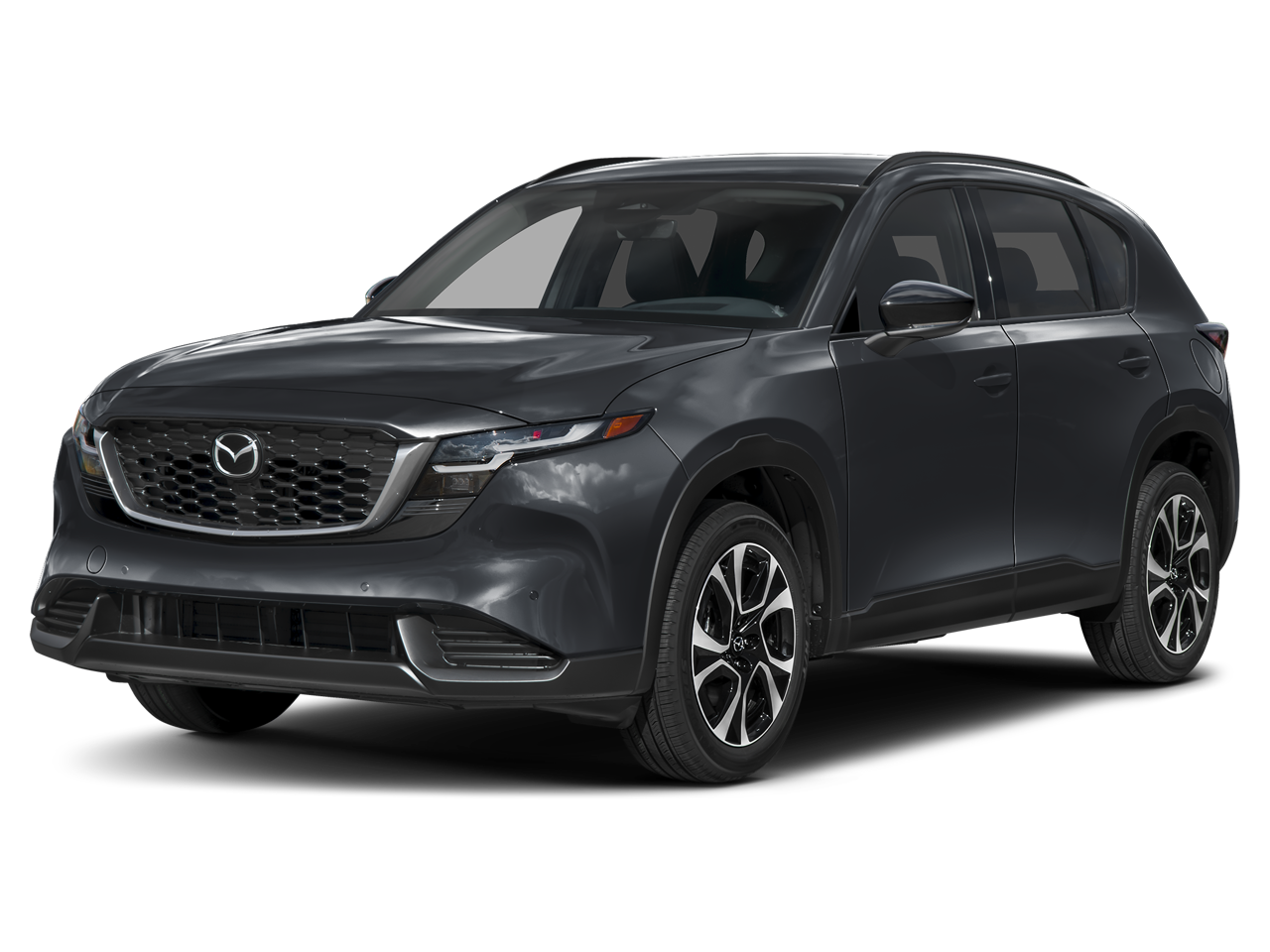 2026 Mazda Mazda CX-5 2.5 S Preferred AWD in Jet Black Mica — front three-quarter view