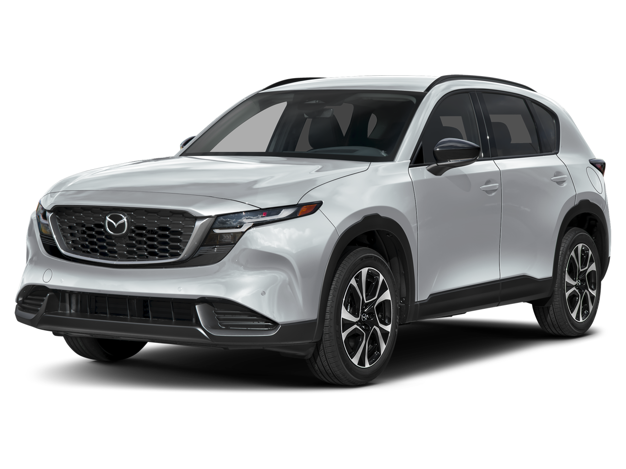 2026 Mazda Mazda CX-5 2.5 S Preferred AWD in Aero Gray Metallic — front three-quarter view