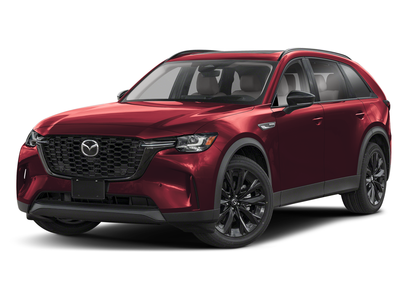 2026 Mazda Mazda CX-90 3.3 Turbo Premium Sport AWD in Artisan Red Premium — front three-quarter view