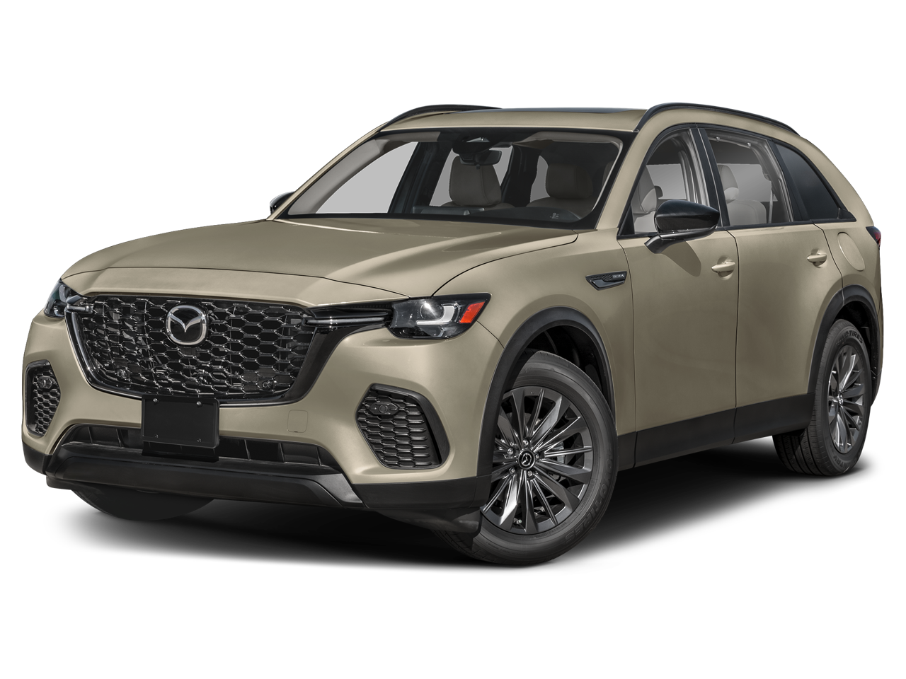2026 Mazda Mazda CX-70 3.3 Turbo Preferred AWD in Zircon Sand Metallic — front three-quarter view