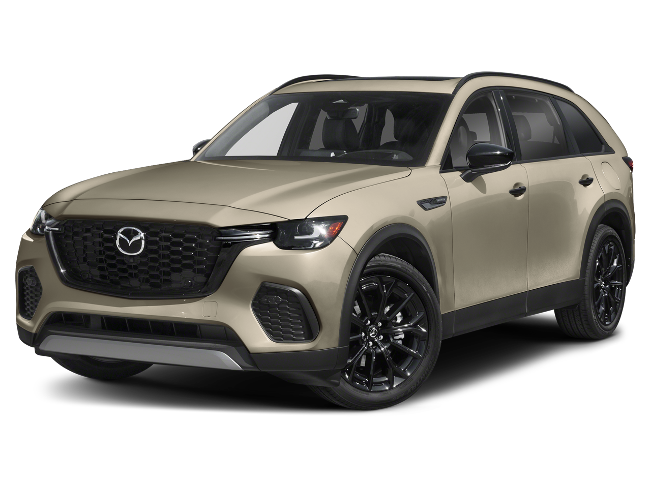 2026 Mazda Mazda CX-70 3.3 Turbo Premium Plus AWD in Zircon Sand Metallic — front three-quarter view