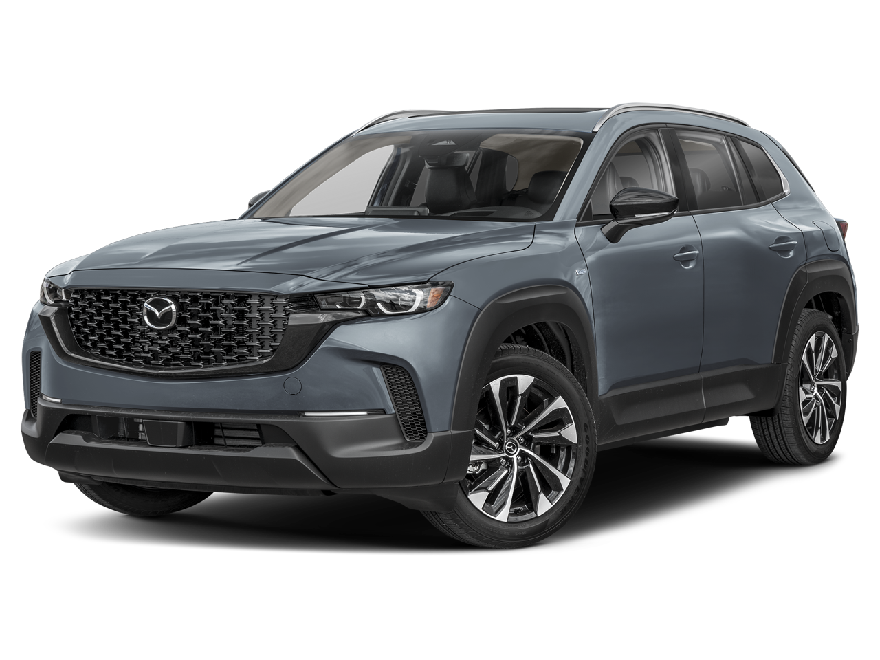 2026 Mazda Mazda CX-50 Hybrid Premium Plus in Polymetal Gray Metallic — front three-quarter view