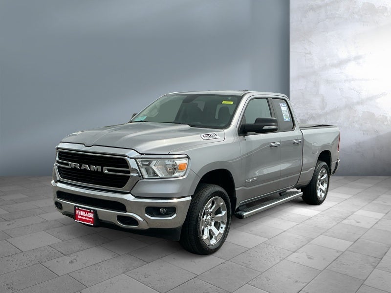 2020 RAM 1500 Big Horn in Billet Silver Metallic Clearcoat — front three-quarter view