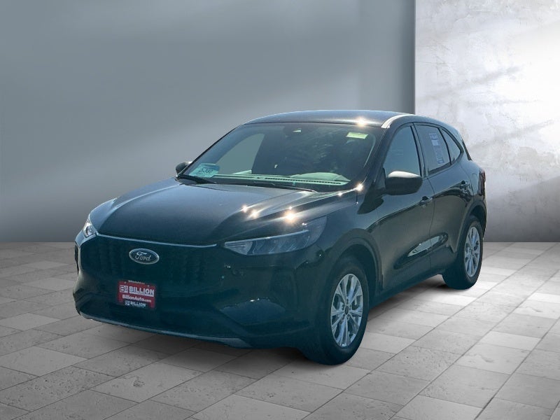 2025 Ford Escape Active in Agate Black Metallic — front three-quarter view