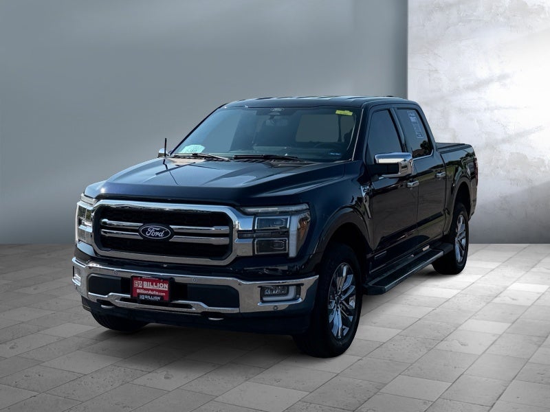 2024 Ford F-150 LARIAT in Antimatter Blue Metallic — front three-quarter view
