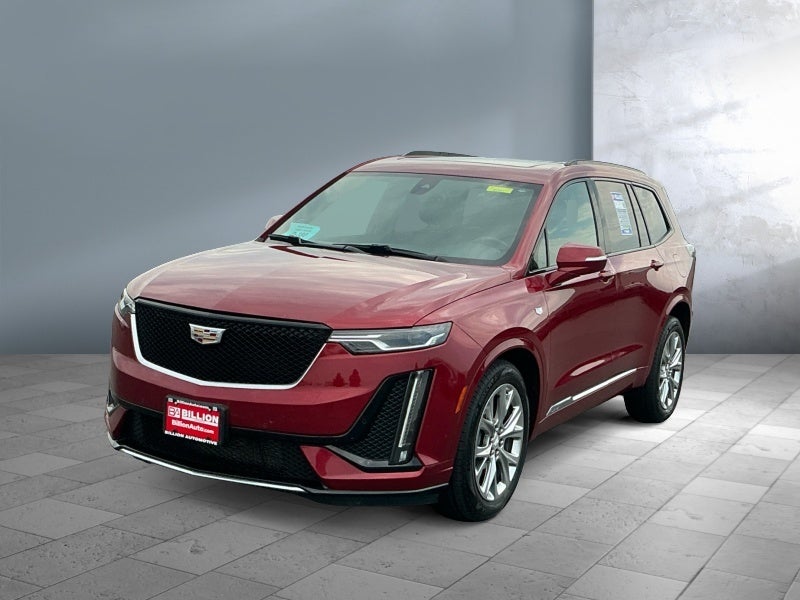 2020 Cadillac XT6 Sport in Red — front three-quarter view