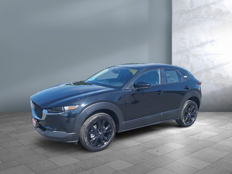 2026 Mazda Mazda CX-30 2.5 S Select Sport AWD in Jet Black Mica — front three-quarter view
