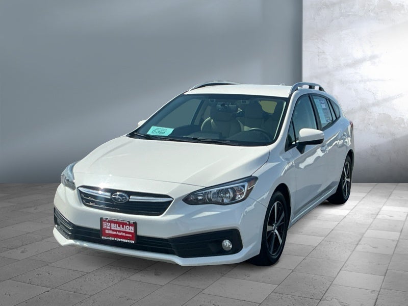 2020 Subaru Impreza Premium in Crystal White Pearl — front three-quarter view