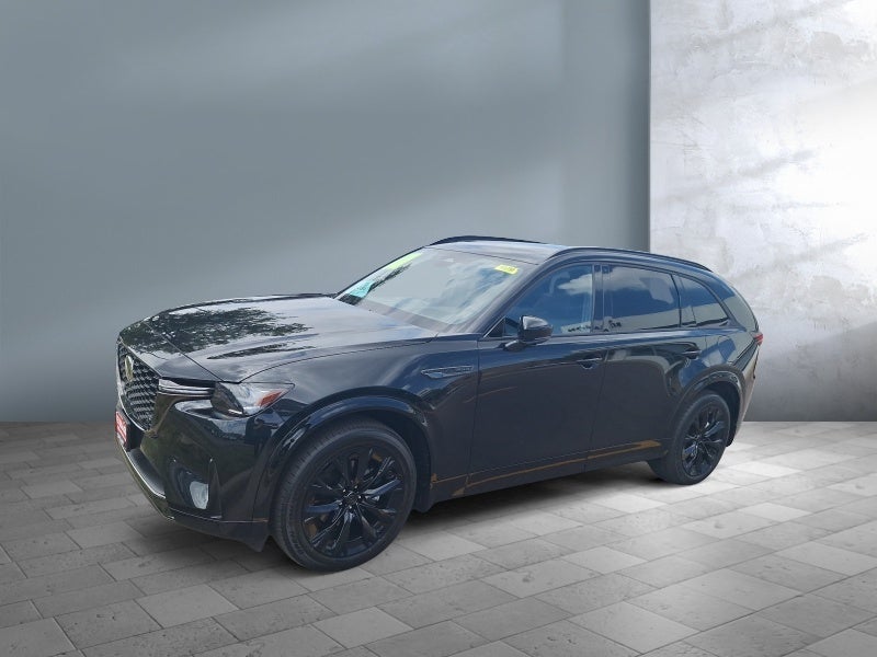 2026 Mazda Mazda CX-90 3.3 Turbo S Premium Sport AWD in Jet Black Mica — front three-quarter view