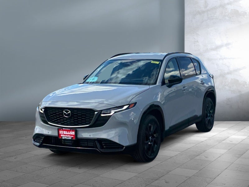 2026 Mazda Mazda CX-5 2.5 S Premium AWD in Aero Gray Metallic — front three-quarter view