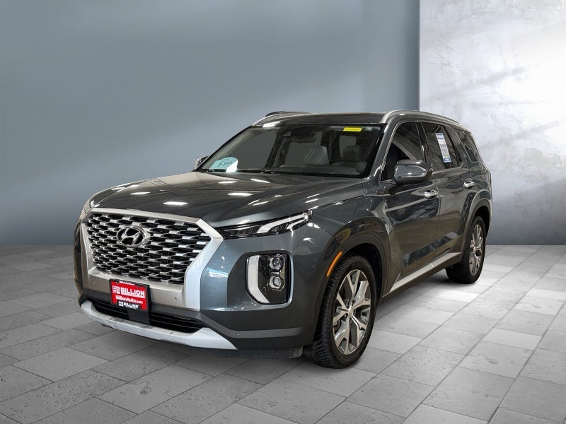 2022 Hyundai Palisade SEL in Steel Graphite — front three-quarter view