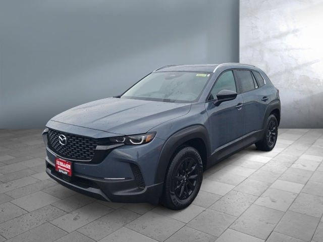 2026 Mazda Mazda CX-50 Hybrid Preferred AWD in Polymetal Gray Metallic — front three-quarter view