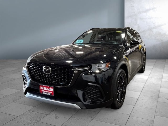 2026 Mazda Mazda CX-70 3.3 Turbo Premium Plus AWD in Jet Black Mica — front three-quarter view