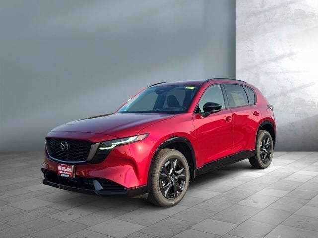 2026 Mazda Mazda CX-5 2.5 S Premium AWD in Soul Red Crystal Metallic — front three-quarter view